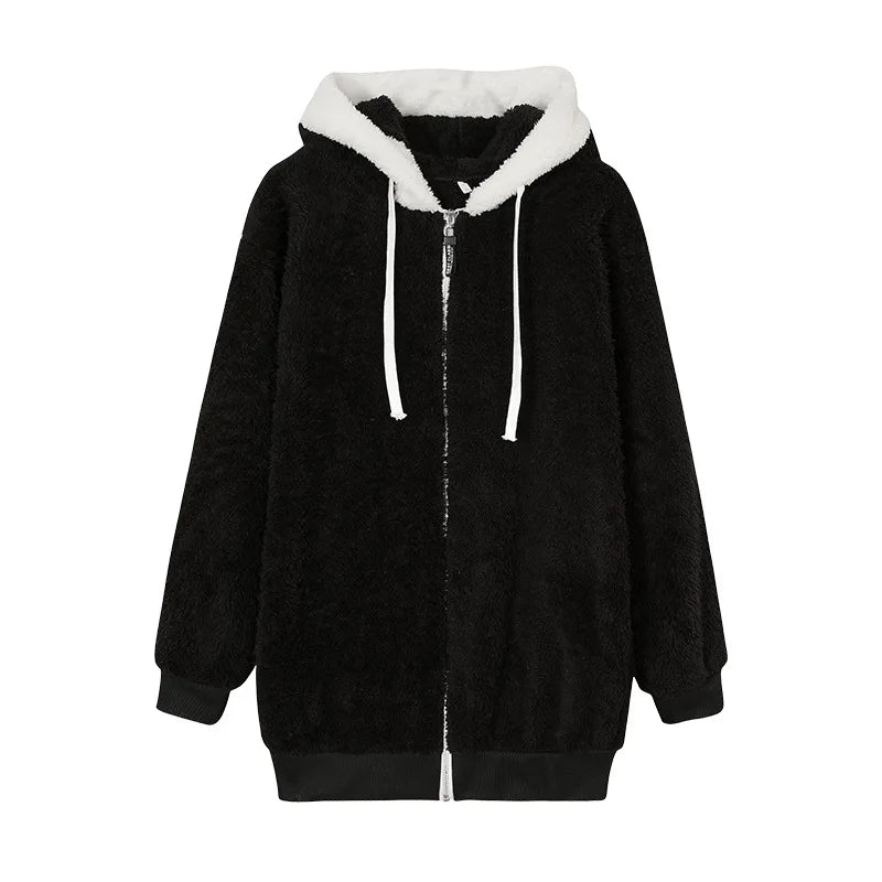 Women’s Casual Fleece Hooded Jacket