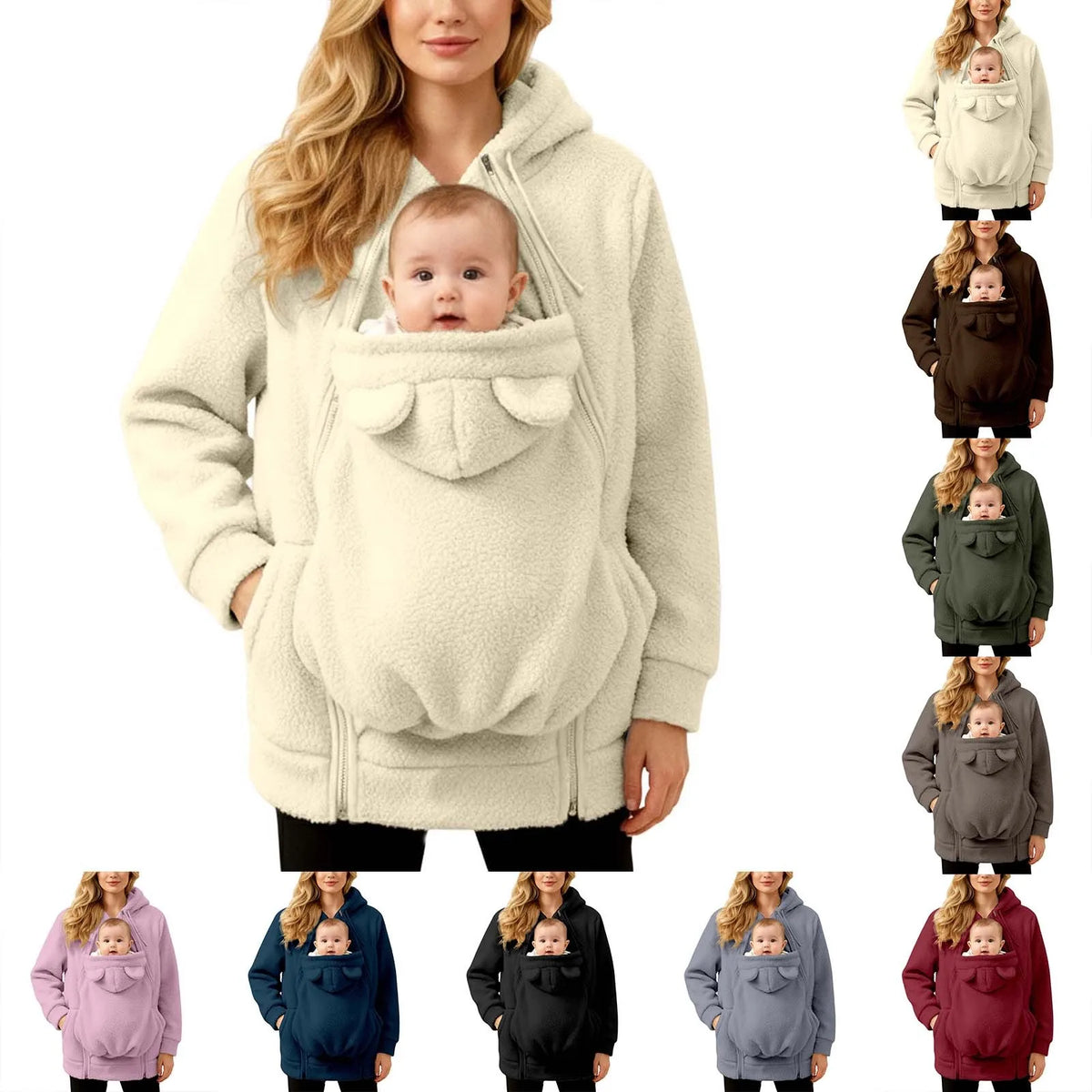 Woman’s 3-in-1 Baby Carrier Hoodie
