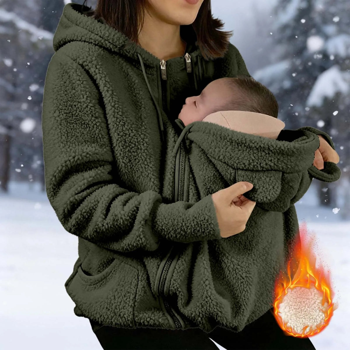 Woman’s 3-in-1 Baby Carrier Hoodie